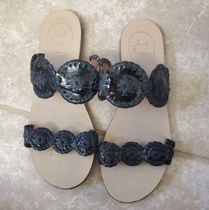 Jack Rogers 
Lauren Whipstitch Detail Slide Sandal